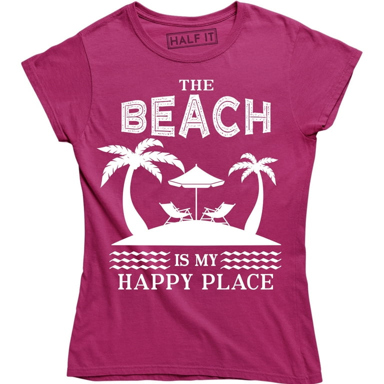 The Beach Is My Happy Place T Shirt For Women Vacation Cute The Beach Is My Happy Place T Shirt For Women Vacation Cute