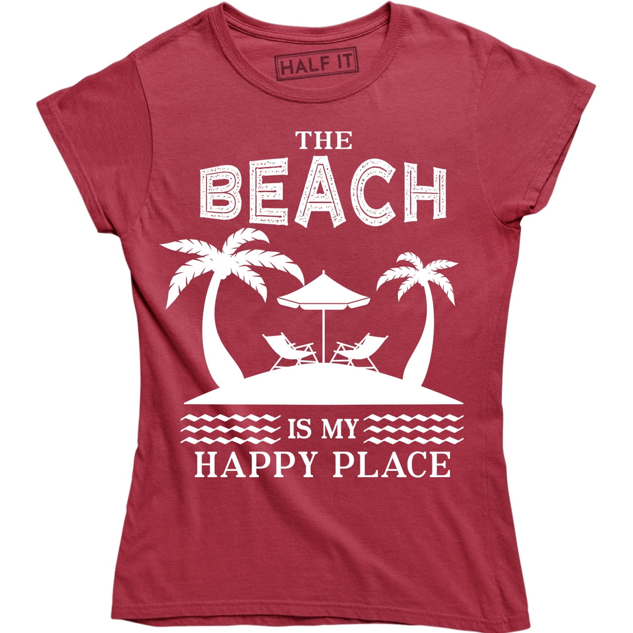 The Beach Is My Happy Place T Shirt For Women Vacation Cute The Beach Is My Happy Place T Shirt For Women Vacation Cute