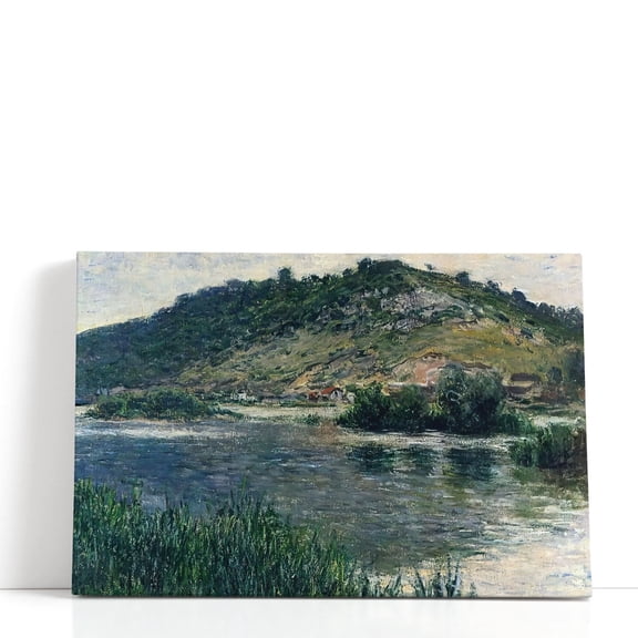 The Beach at Sainte-Adresse, 1867 - Wrapped Canvas Print Wall Art | 60" W x 40" H