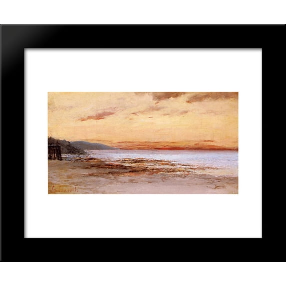 The Beach at Trouville 20x24 Framed Art Print by Gustave Courbet