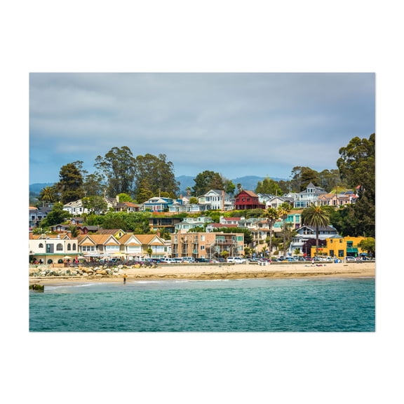 The Beach in Capitola - Capitola California Photography Unframed Wall Art Print 5 x 7 inches