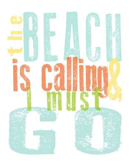 The Beach is Calling Canvas Art - Alli Rogosich (24 x 30)