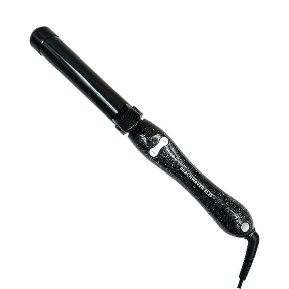 Beachwaver B-Series Ceramic Rotating Curling Iron, Black Glitter, 1.25 inch