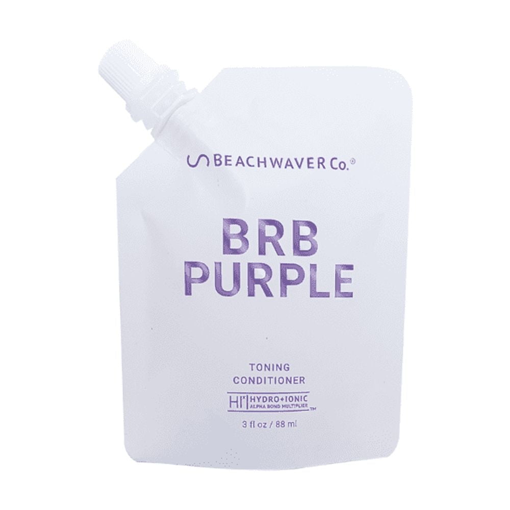 The Beachwaver Co. BRB Blonde Purple Conditioner, for All Hair Types, 3 oz (Pouch)