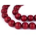 thumbnail image 1 of The Bead Chest Natural 18mm Wooden Beads in Red for Jewelry Making – Round Loose Wood Spacer Beads I Approximately 24 Beads, 1 of 3