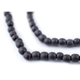 thumbnail image 1 of The Bead Chest Natural 5mm Wooden Beads in Grey - Dark for Jewelry Making – Round Loose Wood Spacer Beads I Approximately 90 Beads, 1 of 4