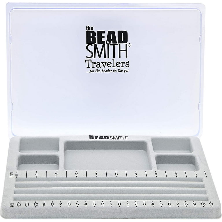Beadsmith Mini Bead Board w/Lid, 3 Straight Channel (7.75x11.25)