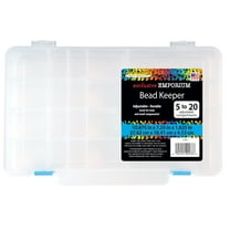 The Beadery - 5-20 Comp Bead Keeper Box - Clear Plastic - 2185