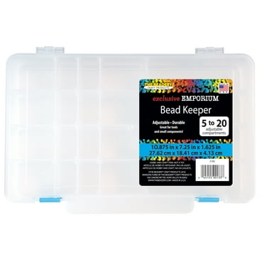 The Beadery - 5-20 Comp Bead Keeper Box - Clear Plastic - 2185