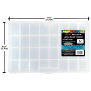 The Beadery - 32 Comp Large Bead Keeper Box - Clear Plastic - 2176