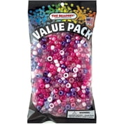 The Beadery - 9x6mm Barrel Pony Bead, Cotton Candy Multi - 900 Pieces - 750V234
