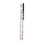 The Beadery Craft Products DIY 2-Strand Crystal AB Glass Quatrefoil Beads, 7in. Adult.