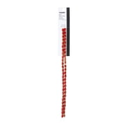 The Beadery Craft Products DIY 2-Strand Petite Red Oval Glass Beads with Gold Trim, 13.5 inchES, 54 Beads.