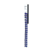 The Beadery Craft Products DIY 2-Strand Sapphire Oval Glass Beads with Gold Trim, 13.5 inch. 28 Pieces