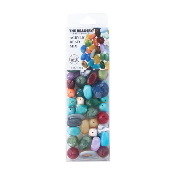 The Beadery Craft Products Mixed Acrylic Bead Kit