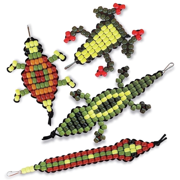 The Beadery - DIY Beaded Backpack Buddies Kit, Critters - Makes 4 - 7400
