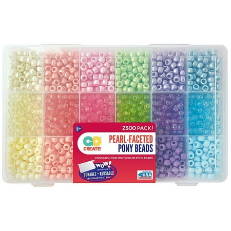 The Beadery Extravaganza Bead Box Pearl & Faceted Kit, 19.75 Oz., 2300 Count