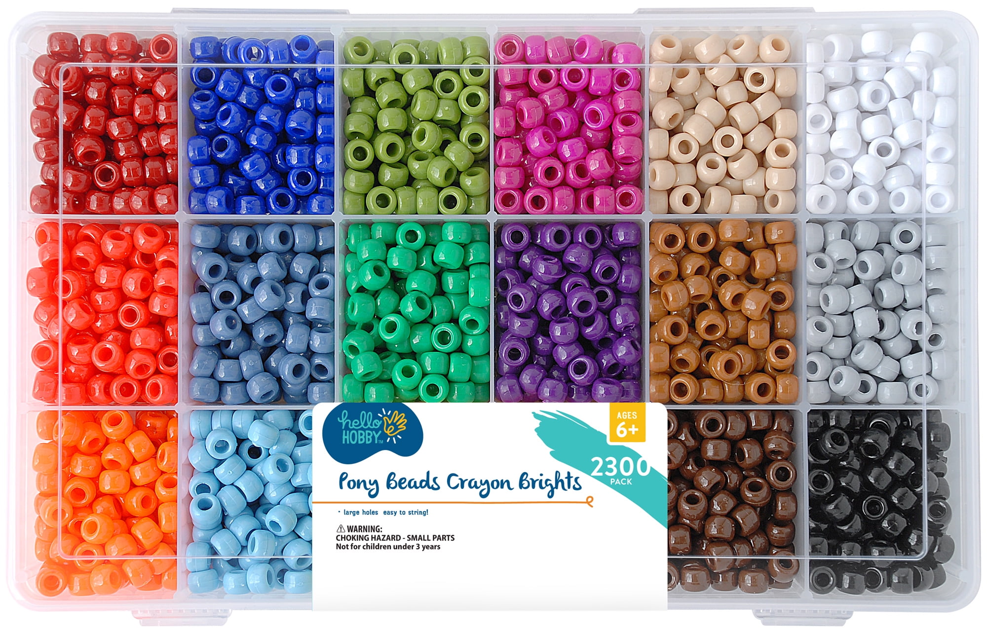 Colorations® Fun Shapes Pony Beads 1 lb.