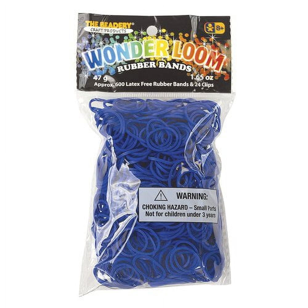 The Beadery Wonder Loom Navy Rubber Bands, 600 Piece