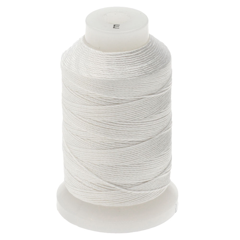 Simply Silk Beading Thread Cord Size E White 0.0128 Inch 0.325mm Spool 200  Yards for Stringing Weaving Knotting
