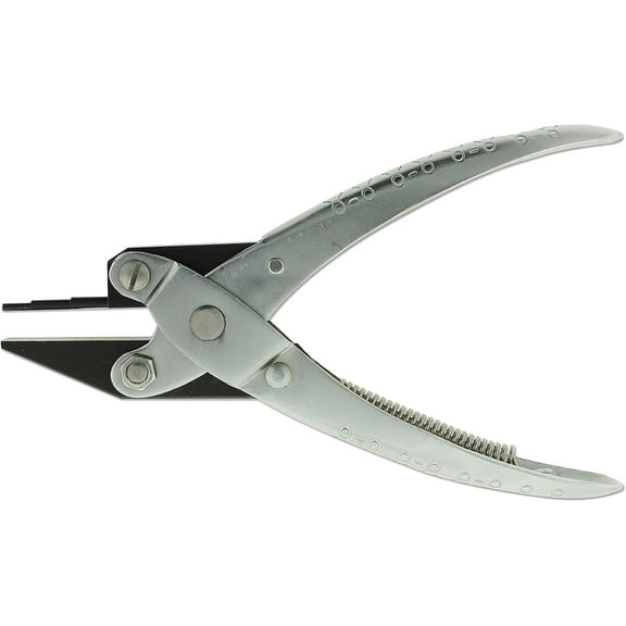 The Beadsmith 3-Step Round and Flat Nose Parallel Plier, Loops 1, 1.5, 2mm, 5.5 Inch Steel Tool