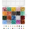 thumbnail image 1 of The Beadsmith Acrylic Beads Assortment – Faux Gemstone Chip Beads, Approx. 1000pc, 20 Colors, Irregular Stone-Look, Jewelry & Bracelet Making Kit, 1 of 8