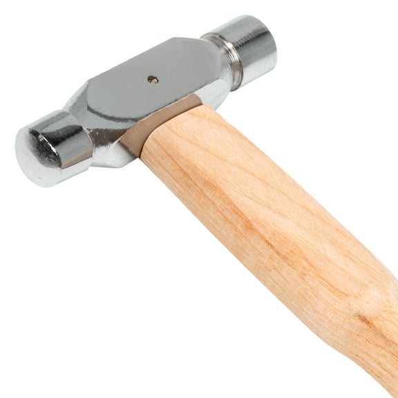 The Beadsmith Ball-Peen Hammer, Dual Metalworking Tool, 9”, 2 oz Head w/ 10 mm Flat and Domed Faces