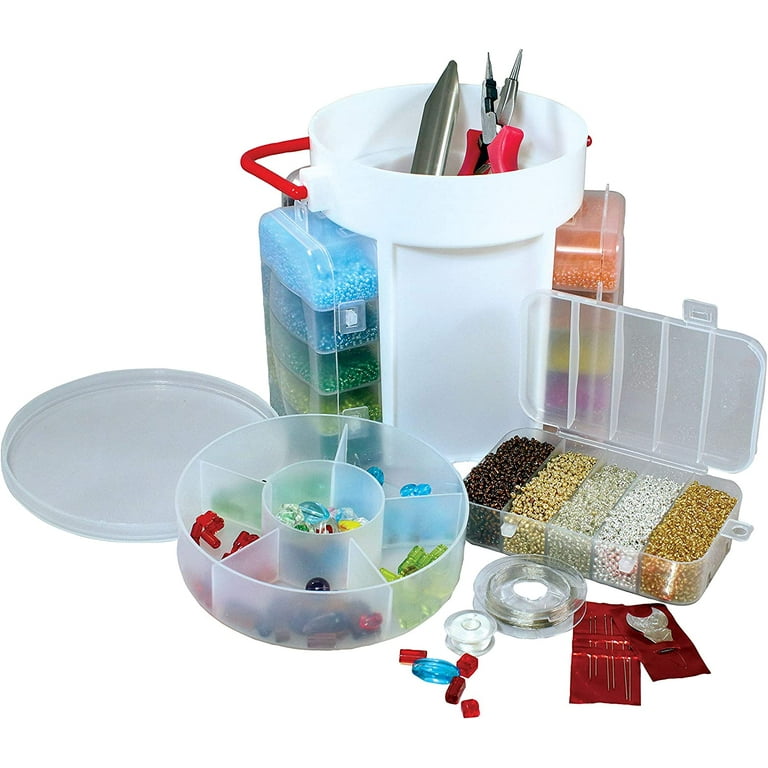 The Beadsmith Bead Caddy Portable Bead Set w/Jewelry Making