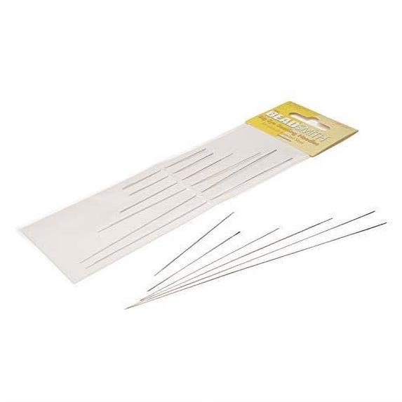 The Beadsmith Big Eye Beading Needles, Assortment Pack, 6 per Card, Sharp Points, easy to thread