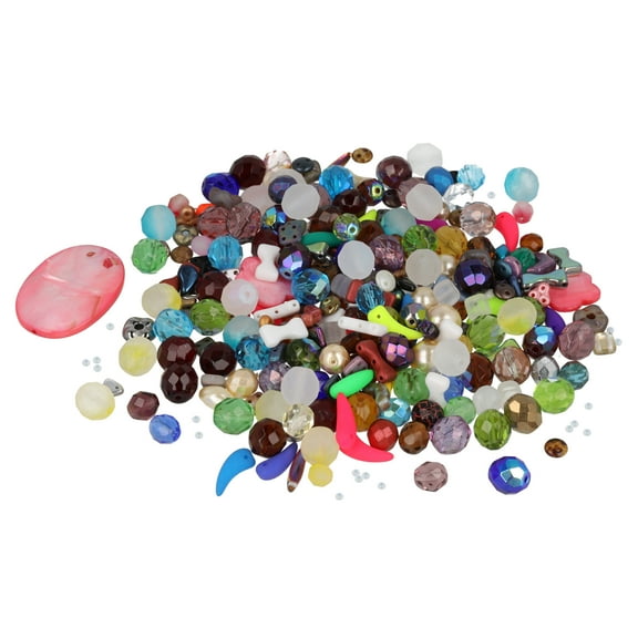 The Beadsmith Box of Beads  Glass Beads Assortment in Varying Shapes, Colors, and Sizes, 10 Pounds