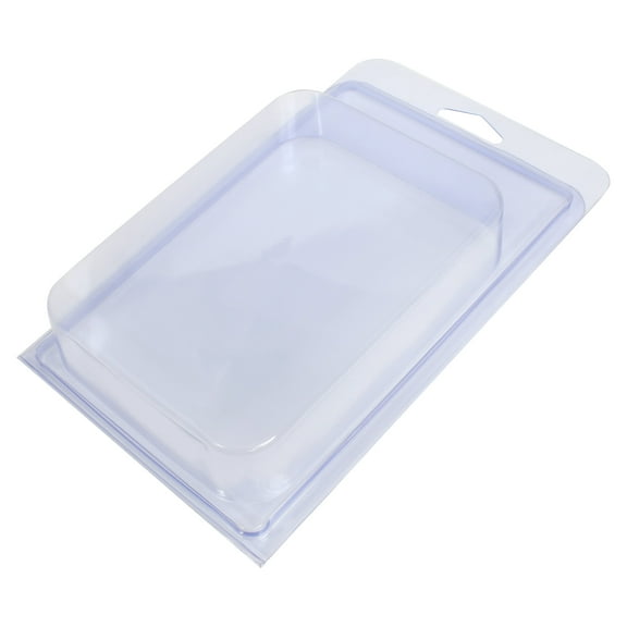 The Beadsmith Clear Plastic Clamshell - Hangable Storage Container, 8.25 x 5 x 1.5 Inches, 1pc