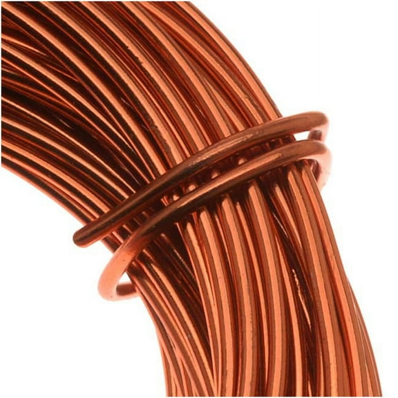 The Beadsmith Copper German Bead Wire Craft Wire 26 Gauge/.4mm (20 Meters / 65.6 Feet)