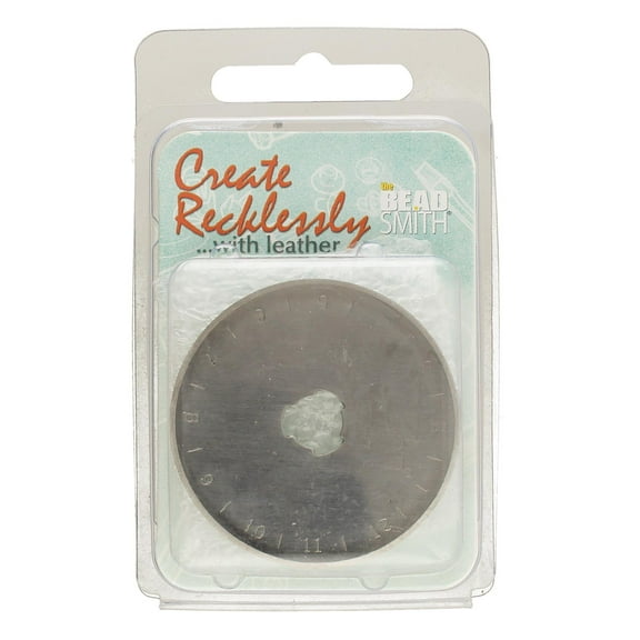 The Beadsmith Create Recklessly Replacement Blade – 45mm – To Be Used with The Easy Grip Rotary Cutter – Cuts Leather, Fabric and Paper