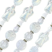 The Beadsmith Czech Glass Strands - High Quality, Pressed & Table Cut Beads   6 x 7-Inch Strands, 23 Beads Per Strand   Crystal Angels Mix   For Jewelry Making, Decorations & DIY Crafts