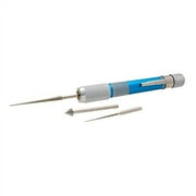 The Beadsmith Deluxe Diamond Coated Bead Reamer w/ 3 Interchangeable Tips & Aluminum Storage Handle, for Opening & Enlarging Holes & Smoothing Edges