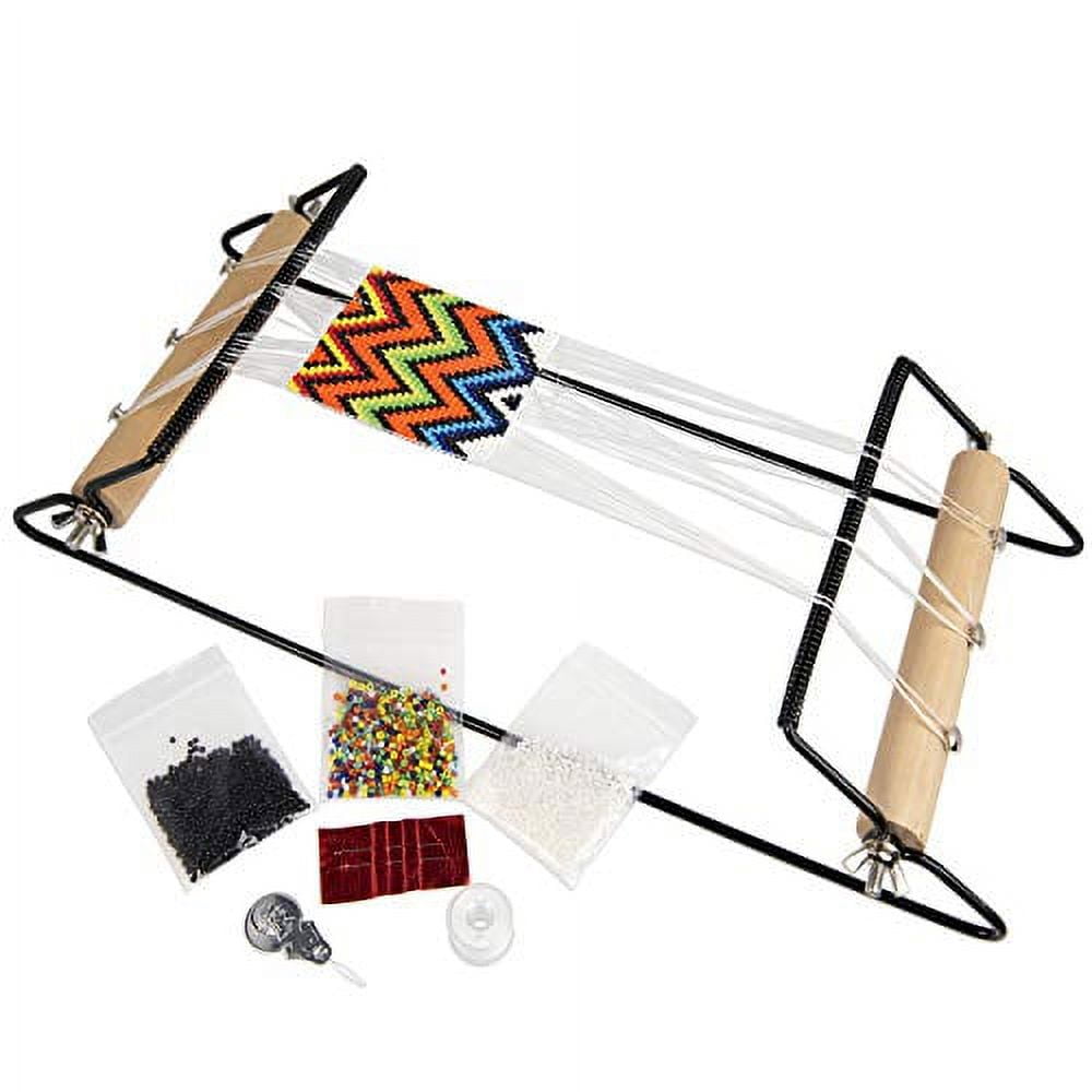 The Beadsmith Extra Wide Metal Bead Loom Kit, Includes Extra Wide