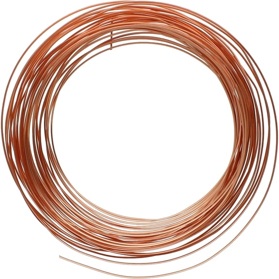 The Beadsmith Half-Round Craft Wire – Soft Temper Jewelry Wire, Copper Color, 21 Gauge, 7 Yards