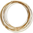 thumbnail image 1 of The Beadsmith Half-Round Craft Wire – Soft Temper Jewelry Wire, Gold Color, 18 Gauge, 4 Yards, 1 of 6