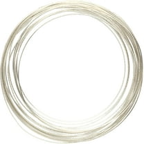 The Beadsmith Half-Round Craft Wire – Soft Temper Jewelry Wire, Silver Color, 16 Gauge, 4 Yards