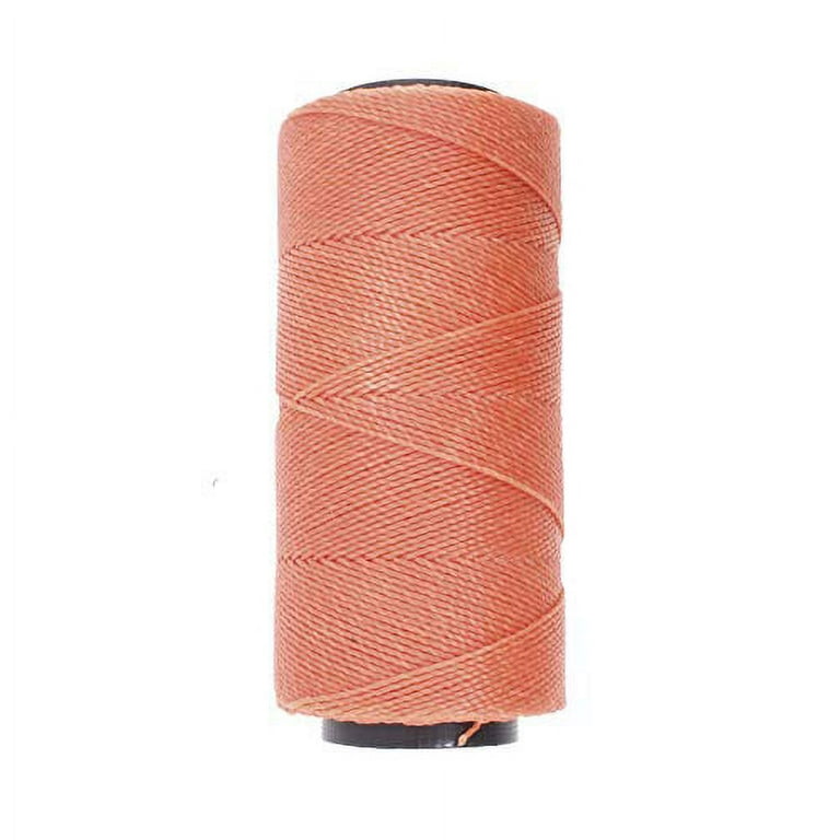 The Beadsmith Knot It Waxed Polyester Cord, 1mm Diameter, 144 Meter Spool  (472 feet) (Salmon) 
