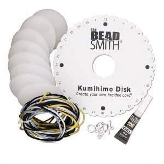 The Beadsmith Kumihimo Small Starter Kit Round Disk