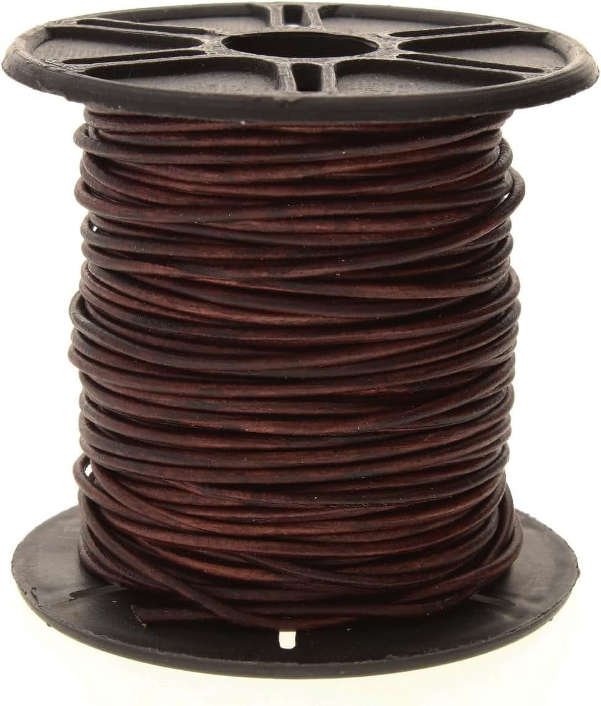 The Beadsmith Leather Cord – Dyed Antique Brown – 1mm Spool – 25 Yards ...