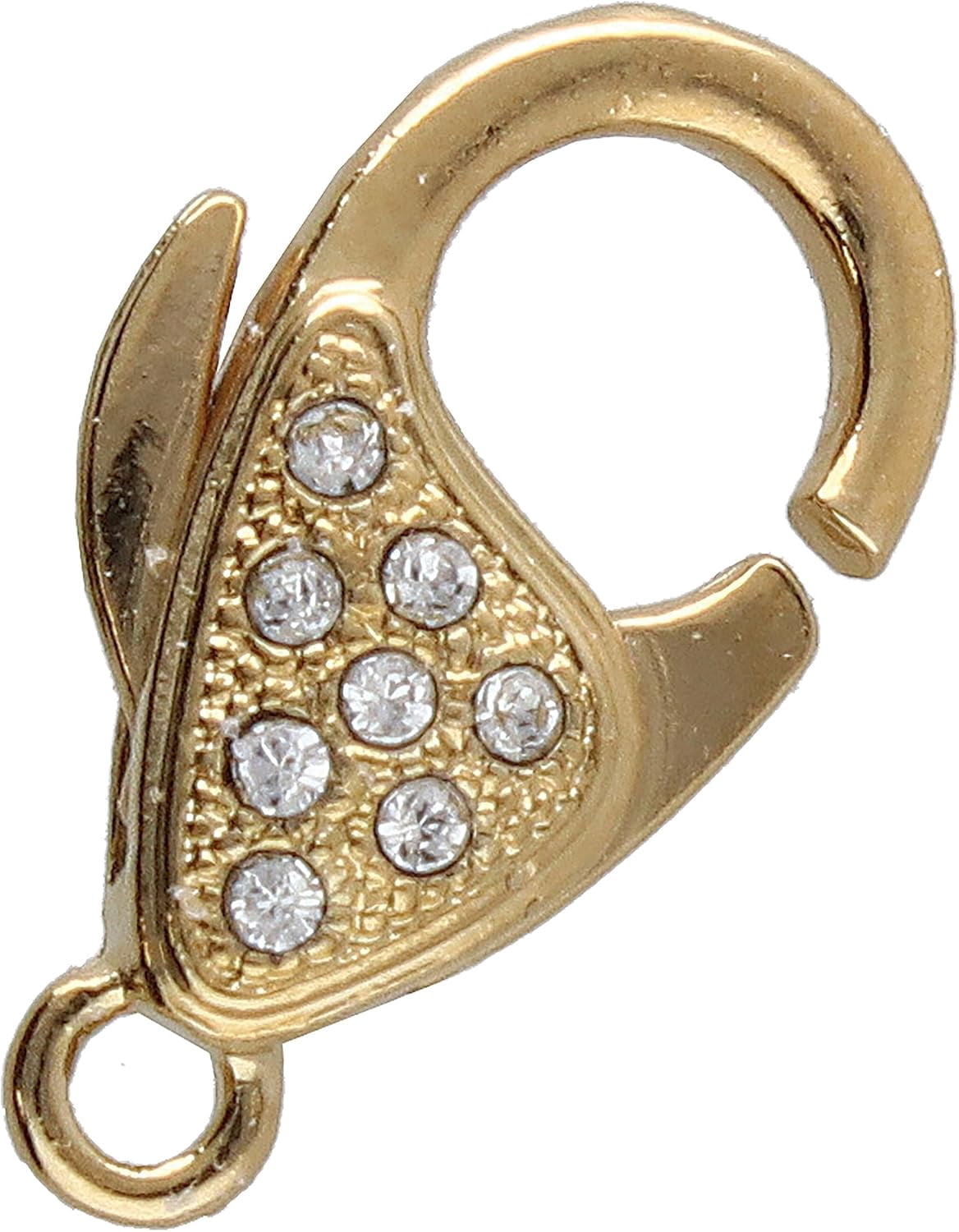 The Beadsmith Lobster Claw Clasp - Gold Color, 20 x 12 mm, for 1 Strand Designs, 1pc