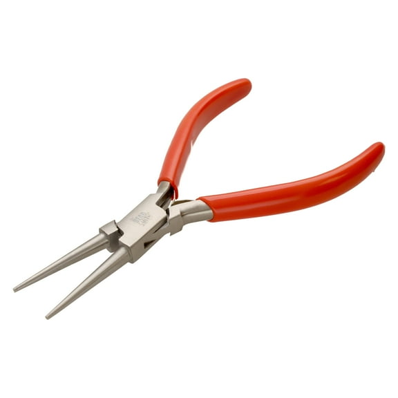 The Beadsmith Long Round Nose Pliers with Spring Action Handle - Precision Tool for Jewelry Making, DIY Projects, and Crafting