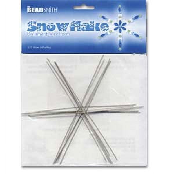 The Beadsmith Metal Wire Snowflake Forms Fun Craft Beading Project 6
