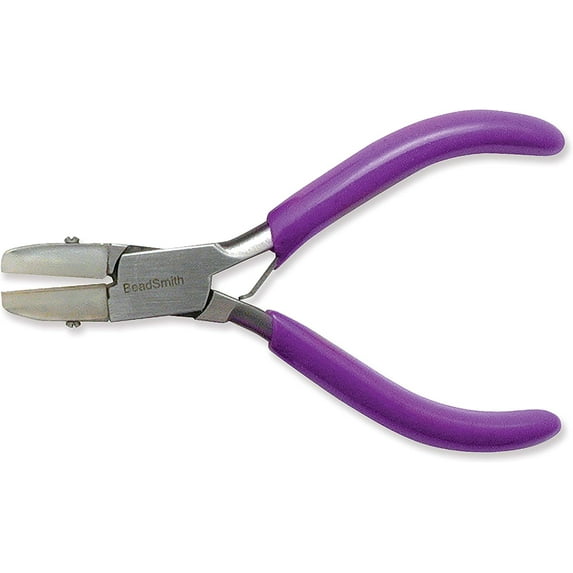 The Beadsmith Mini Nylon Jaw Flatanose Plier with Spring