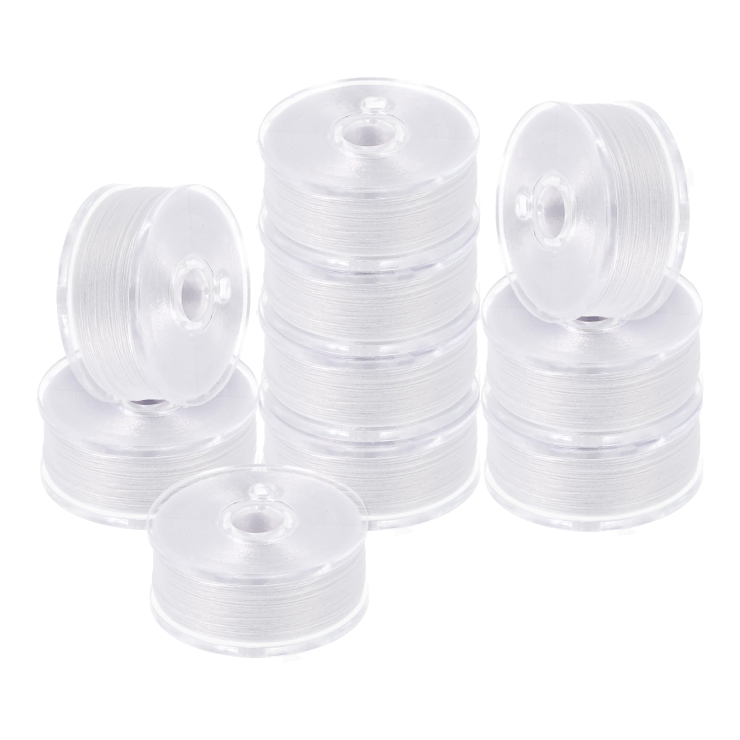 The Beadsmith Nyline Nylon Beading Thread - Size B (0.2 mm), White, 10 Spools, 75 yd Each