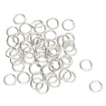 thumbnail image 1 of The Beadsmith Open Jump Rings – 5mm diameter, Silver Plated , 144 Pieces – Findings for Making Keychains, Charms, Chain Mail and Body Jewelry, 1 of 7