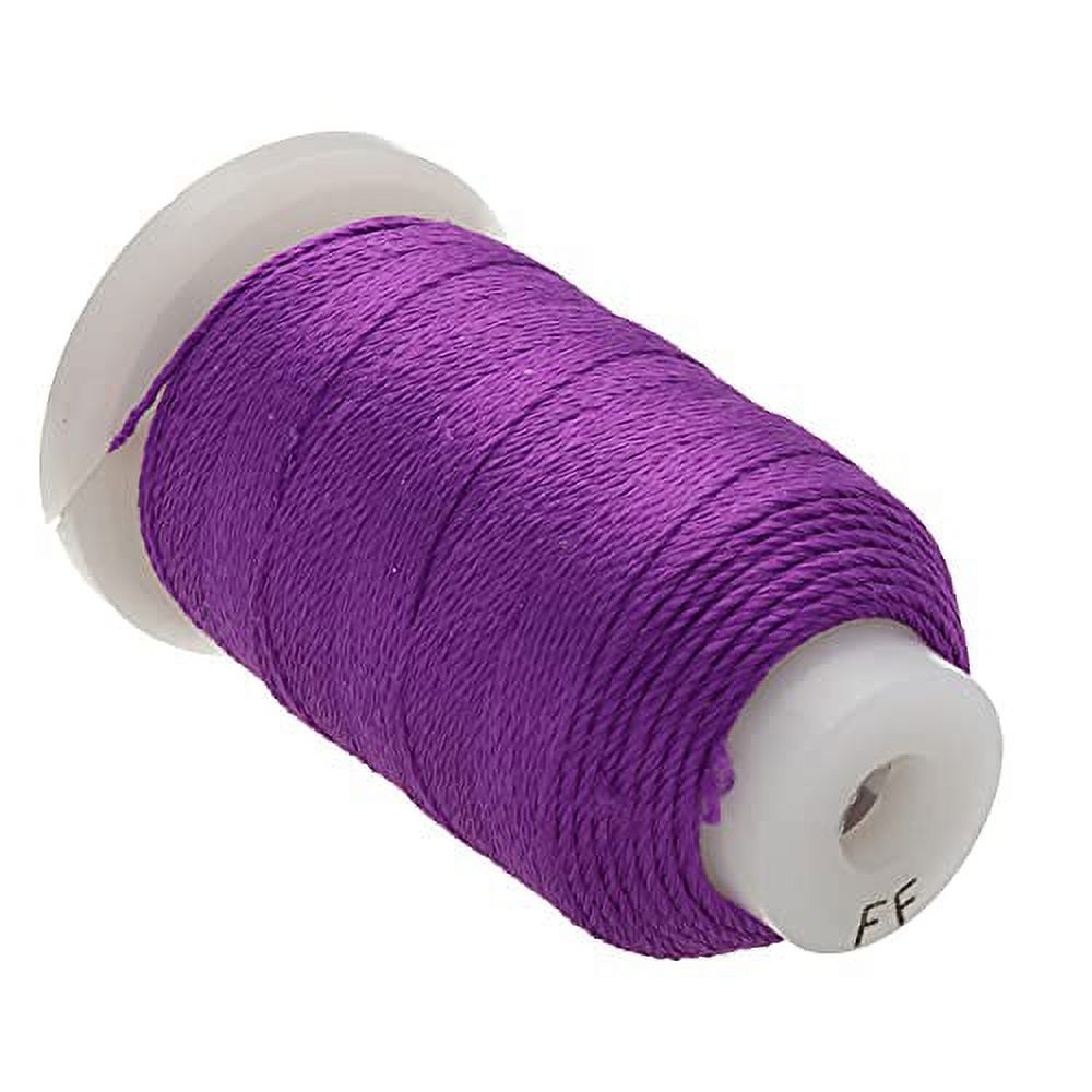 The Beadsmith Pure Silk Cord Plum Color Size FF (0.381mm/0.0150