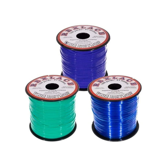 The Beadsmith Rexlace Multicolor Bundle Packs 100 Yards of Each Color (Ocean)